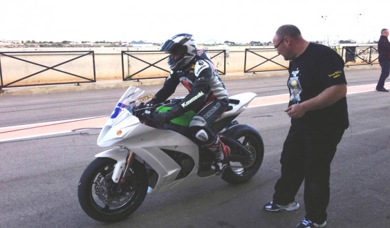 CIV Superbike: Velini soddisfatto dei test a cartagena con la Kawasaki