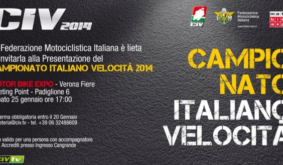 Verona Motor Bike Expo presentazione CIV 2014