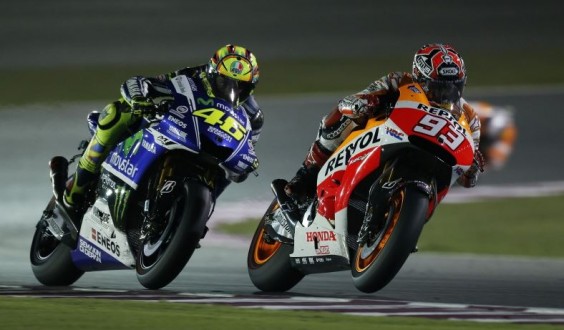 G.P. Qatar; Marquez e Rossi come lo scorso anno, aspettando Lorenzo