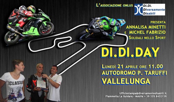 Di.Di. Day 21 aprile a Vallelunga con Michel Fabrizio Fabio Massei Lucio Cecchinello e Letizia Marchetti