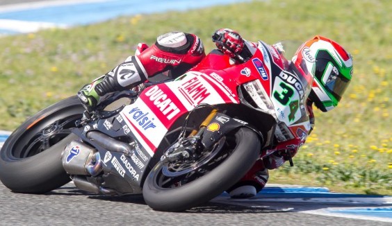 World Superbike Jerez test; Davide Giugliano con la Ducati è il piu' veloce